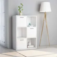 vidaXL Lagerschrank Weiß 60x29,5x90 cm Holzwerkstoff
