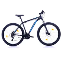 BERLIN BIKE Mountainbike MTB1: 29 Zoll und 51 cm Rahmenhöhe, Hydraulische Scheibenbremsen & Shimano-Set, Schwarz-Blau