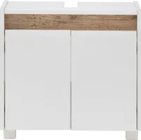 MÖBELPARTNER Waschbeckenunterschrank Cosmo 146316 weiß 56,9 x 33,0 x 54,6 cm