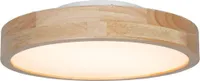 LED stropné svietidlo Reiner okrúhle 40cm kovové v drevenom vzhľade 3000-6000K nastaviteľné