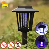 Elektrický zabiják hmyzu Solární venkovní UV lampa proti komárům Led Mosquito Killer Lamp pro venkovní zahradu Patio Camping