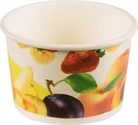 1000 tradingbay24 Eisbecher, Pappe rund 100 ml Ø 7,5 cm, 4,9 cm tbU90235 Eis-Schale Dessertschalen Früchte-Dekor
