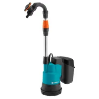 Gardena akumulatorowa pompa zanurzeniowa do wody deszczowej 250 W, 2000 l/h, wys. 20 m, bez akumulatora i ładowarki w zestawie