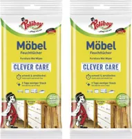 2 x Poliboy Möbel Feuchttücher Clever Care 2 x 24 Tücher