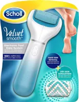 Scholl Velvet Smooth Elektrický pilník na nohy Pedikúra Odstraňovač tvrdej kože s extra náplňou na popraskané päty Modrý 1 ks