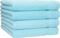 Betz 4 Stück Duschtücher 70x140 cm PALERMO 100% Baumwolle  Farbe: türkis