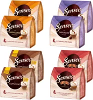 SENSEO Pads Cappuccino Choco Caramel Baileys Vielfaltspaket 4 Sorten 64 Getränke