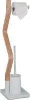 relaxdays WC Garnitur Stahl & Holzoptik