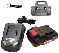 Zestaw HEADNMORE® - 1x akumulator PARKSIDE® 20V 2Ah Pap 20 B1 + ładowarka PARKSIDE® 2.4A PLG 20 C1 + UCHWYT ŚCIENNY + brelok HEADNMORE®