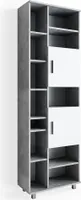 Vicco Koupelnová skříňka Ilias, 60 x 190 cm, Beton/Bílá