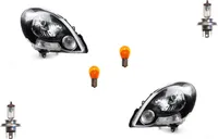 Johns, reflektory halogenowe przednie pasujące do Renault Kangoo FW0 KW0 08-13 Leu. Zestaw L R 7701071596 260600590R 7701071595 260107043R