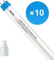 Mehrfachpackung 10x Philips LED Röhre T8 CorePro (EM/Mains) 24W 2700lm - 865 Tageslichtweiß | 150cm - Ersatz für 58W