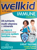 Vitabiotics Wellkid Immune, 30 tabletek do żucia