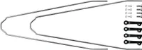 SKS U-Stay Kit Silver UNI Hinten-Vorderseite Fahrrad-Schutzblech