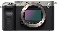Sony Alpha 7C / ILCE-7C 24,2 Megapixel Systemkamera, 4k Ultra HD Video, 8-fach digitaler Zoom, optischer Bildstabilisator, 35,6 x 23,8 mm CMOS-Sensor, 7,62 cm (3 Zoll) klappbares Selfie-Display, Touchscreen, WLAN, YES, wasserabweisendes Gehäuse