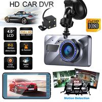 4 '' Dual Lens Kamera HD 1080P Auto DVR Fahrzeug Video Nachtsicht Dash Cam Recorder G-Sensor