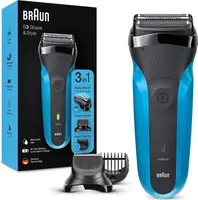 Zastřihovač fólií Braun Series 3 310BT černý, modrý