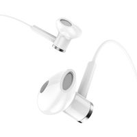 Hoco Canorous M47 Stereo Kopfhörer 3.5 mm Klinke In Ear Headset Mikrofon Leicht Kabelgebunden, Weiss