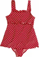 Playshoes -  UV-Badeanzug für Mädchen - Röckchen - Punkte - Rot