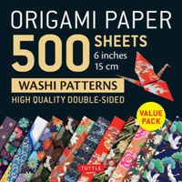 Origami Paper 500 sheets Japanese Washi Patterns 6" (15 cm)