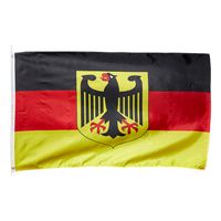 5/10x  Fußball Deutschland Flagge Fahne Germany Fanartikel EM 25x15cm Adler Stab 