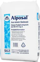 Alposal Poolsalz 75 kg, Schwimmbadsalz, Chlorinator geeignet, Salzelektrolyse, Siedesalz inklusiv 1 Paar ARNOMED Einweghandschuh