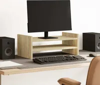 vidaXL Podstawa pod monitor dąb sonoma 50x27x20 cm Materiał drewnopochodny