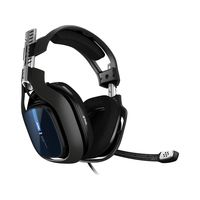 Logitech ASTRO Gaming A40 TR - Słuchawki - Pałąk - Gaming - Czarne - Niebieskie - Srebrne - Obuuszne - Przewodowe