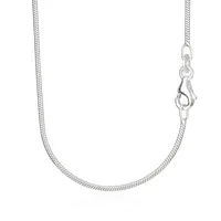 Echte 925er Sterlingsilber Schlangenkette Silberkette 45cm 1,20mm 5,2g 5727