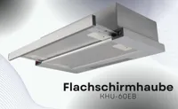 KHU-60EB Dunstabzugshaube ausziehbar Einbauhaube Edelstahlblende 60cm