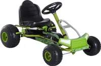 HOMCOM HOMCOM Skelter - Z hamulcem ręcznym - Od 3 - Zielony - 95 x 66,5 x 57 cm