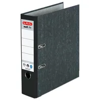 herlitz 5171806 maX.file nature Ordner schwarz marmoriert Karton 8,0 cm DIN A4(T)