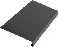 Tropfblech Br. 250 mm, 2 m, Prefalz stucco, Anthrazit P.10 RAL 7016