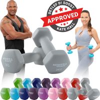 Miweba Sports Profi Neopren Hantel 2er Set, Grau 2x 2 Kg, 0,5 - 10 Kg, verschiedene Farben, Anti Rutsch Oberfläche, bodenschonend, Kurzhanteln Hexagon Fitnesshanteln Areobic Gymnastikhanteln Miweba Sports Profi Neopren Hantel 2er Set, Grau 2x 2 Kg, 0,5 - 10 Kg, verschiedene Farben, Anti Rutsch Oberfläche, bodenschonend, Kurzhanteln Hexagon Fitnesshanteln Areobic Gymnastikhanteln
