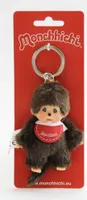 Monchhichi klíčenka - kluk červený bryndáček (Mončiči)