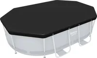Bestway® PVC-Abdeckplane 305 x 184 cm, schwarz, oval