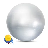 KM-Fit Gymnastikball 75cm Trainingsball mit Luft-Pumpe Sitzball