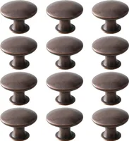 12x Vintage Möbelknöpfe – Schubladengriffe in Rotbronze für Küche und Schrank
