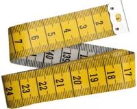 Prym Waist Tape Measure 150 cm, 0,5 mm x 19 mm x 150 cm, Gelb/Gelb, Yellow