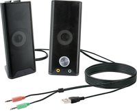 SCHWAIGER BSB23 Bluetooth Soundbar teilbar Mini Soundbar Stereo Lautsprecher/Speaker 2x3W