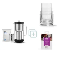 Aarke Purifier 1,18 l Set: Filterkanne + Enriched Filtergranulat + Gläser