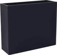 VIVANNO Raumteiler Fiberglas ELEMENTO auf Rollen Kasten, Anthrazit matt - 88x30x75 cm