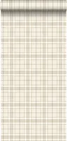 ESTAhome tapeta šachovnicový vzor béžová - 137722 - 53 cm x 10,05 m