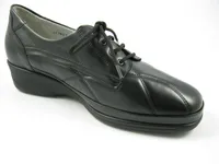 WALDLÄUFER Damen  Schnürschuhe bequem schwarz Gr. 5,5