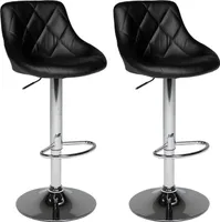 2er Set schwarzen Barhockern JASPER