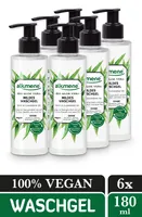 alkmene Waschgel mit Bio Aloe Vera - milde Gesichtsreinigung für alle Haut Typen - vegane Gesichtspflege 6x 180 ml