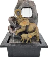 abc HOME | Zimmerbrunnen Elefanten | LED´s