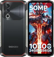 DOOGEE Blade 10 Power 2025 Outdoorový chytrý telefon bez smlouvy 24GB+256GB/TF 2TB Android 14 Outdoorový mobilní telefon 10300mAh 6,6'' 50MP IP68/69K/NFC/GPS, černý