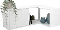 Wandregal >FLex 4< in weiß - 124,5x36x25,7cm (BxHxT)