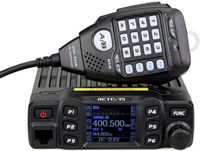 Retevis RT95 Mini Mobilgerät Dualband Amateurfunk Ham Radio 200 Kanäle 5W/15W/25W DTMF 5Tone Walkie Talkie Auto Transceiver Funkgeräte (Schwarz)